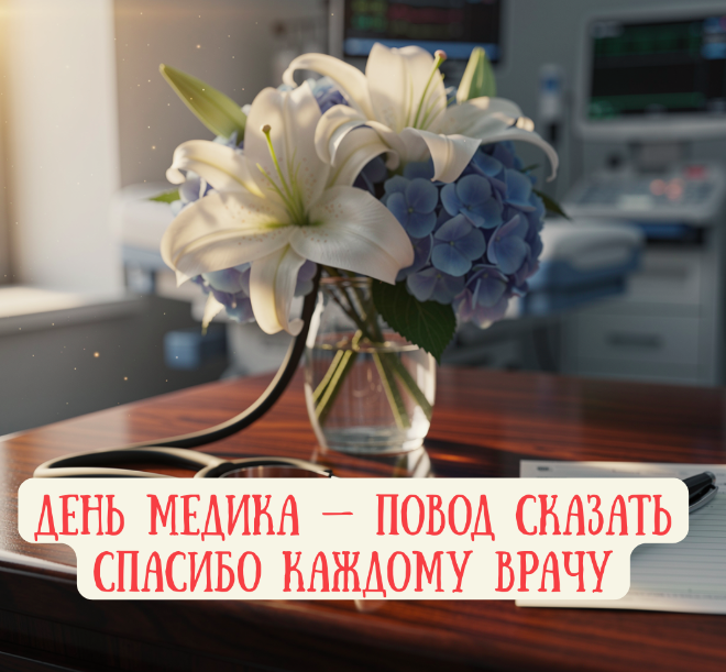 Фото Красивые открытки с Днём медицинского работника 2026: подборка для поздравлений 2